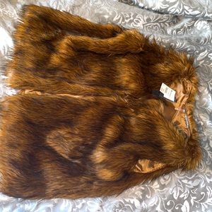 Faux fur vest
